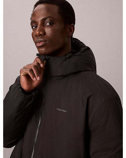 Calvin Klein Black Ultra Light Padded Ripstop Jacket for men