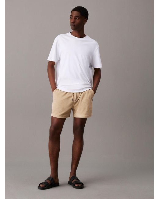 Calvin Klein Natural Towelling Shorts for men
