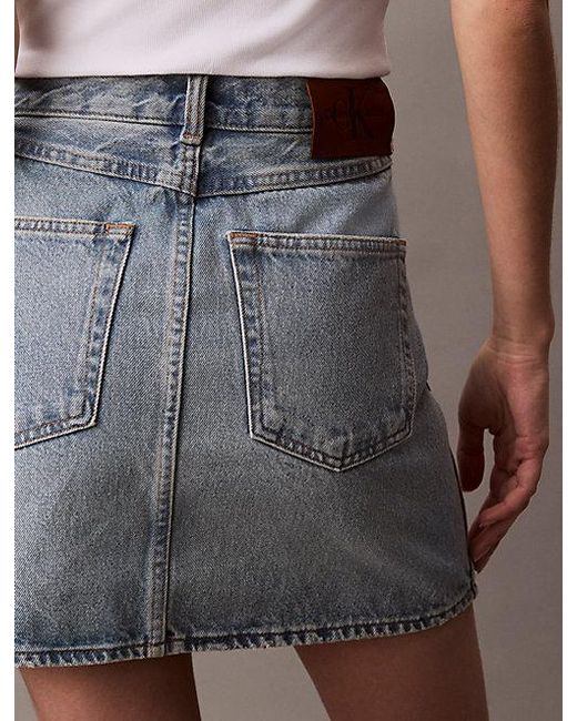 Calvin Klein Gray Mini Skirt