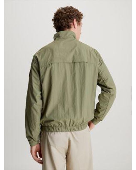 Calvin Klein Jacke aus Nylon im Knitter-Look in Green für Herren