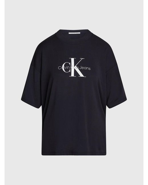 Calvin Klein Blue Boyfriend Monogram T-shirt