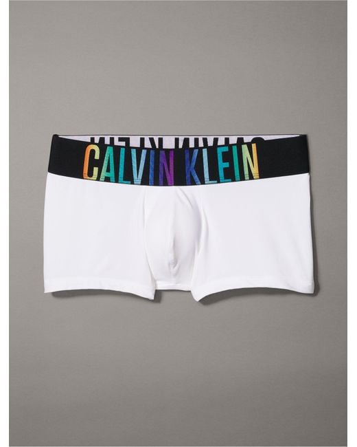 Calvin Klein White Intense Power Pride Low Rise Trunk for men