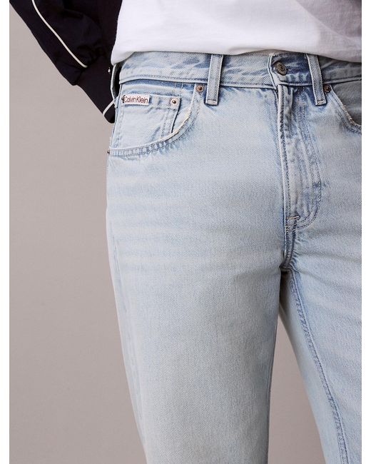 Calvin Klein Blue 90S Straight Jeans for men