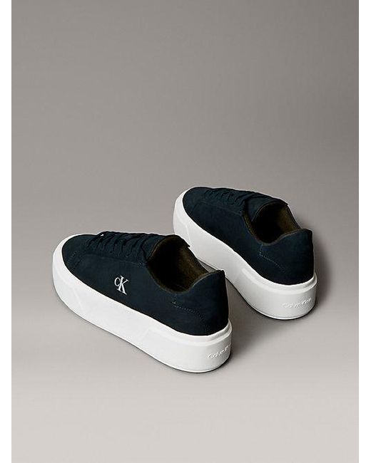 Calvin Klein Multicolor Leather Warm Winter Platform Trainers