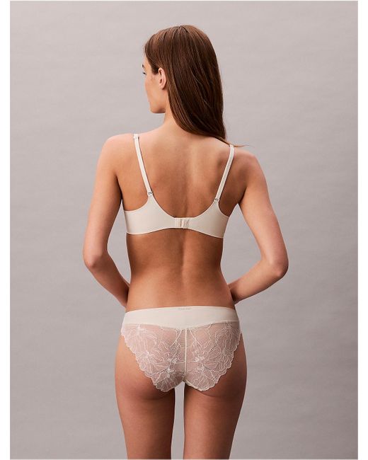 Calvin Klein Multicolor Perfectly Fit Lace Push Up Plunge Bra