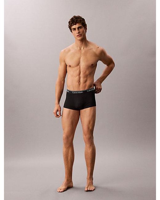 Calvin Klein Multicolor 3 Pack Low Rise Trunks Micro Stretch for men