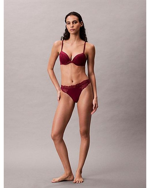 Calvin Klein Multicolor Push Up Plunge Bra Perfectly Fit Lace