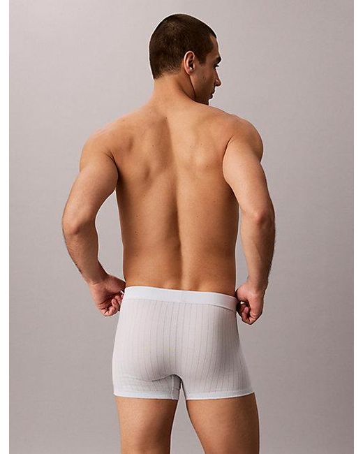 Calvin Klein White Trunks Heritage Cotton for men