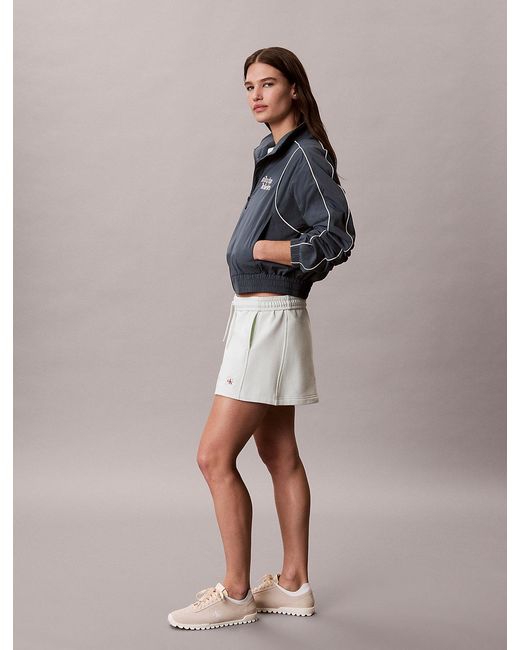 Calvin Klein Green Relaxed Cotton Terry Jogger Shorts