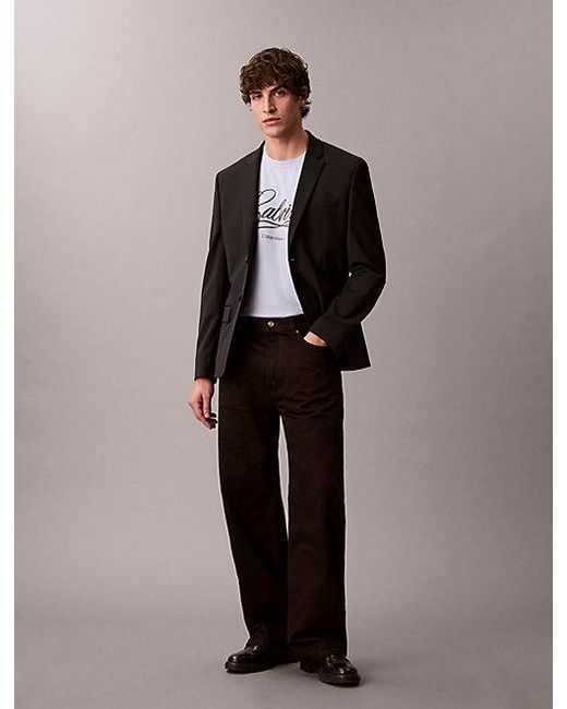 Calvin Klein Multicolor Jeans Logo Graphic Relaxed T-Shirt for men