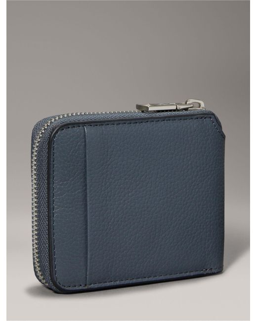 Calvin Klein Blue All Day Compact Zip Wallet for men