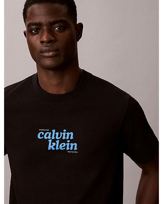 Calvin Klein Black Jeans Relaxed Logo T-Shirt for men