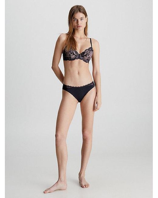 Calvin Klein Gray Full Coverage Bra Seductive Comfort
