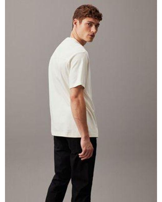 Camiseta con logo Calvin Klein de hombre de color Gray