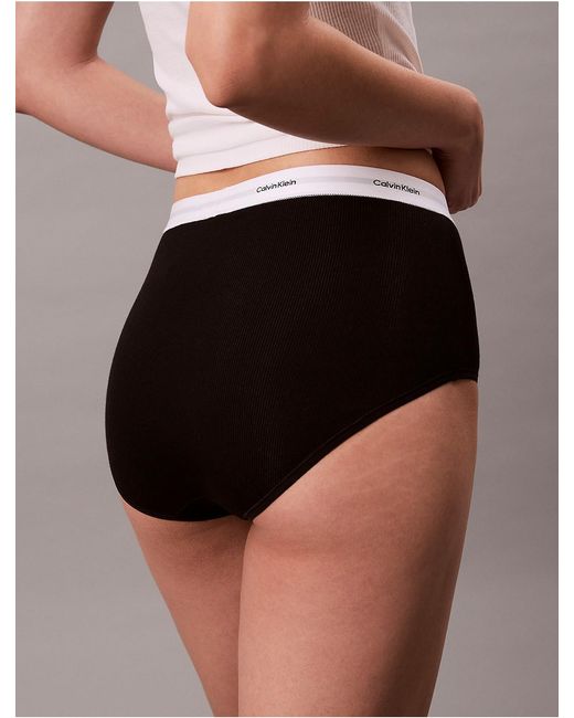 Calvin Klein White Briefs Cotton Stretch Rib