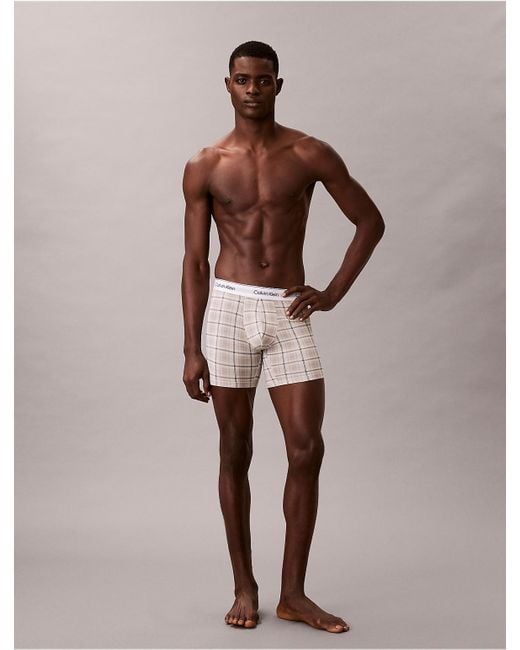 Calvin Klein Brown Icon Cotton Stretch Holiday Boxer Brief for men
