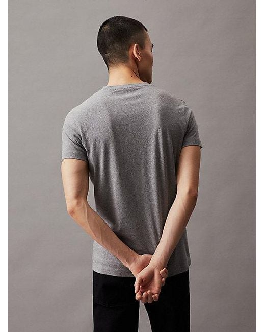 Calvin Klein Blue Jeans Slim Monogram T-Shirt for men