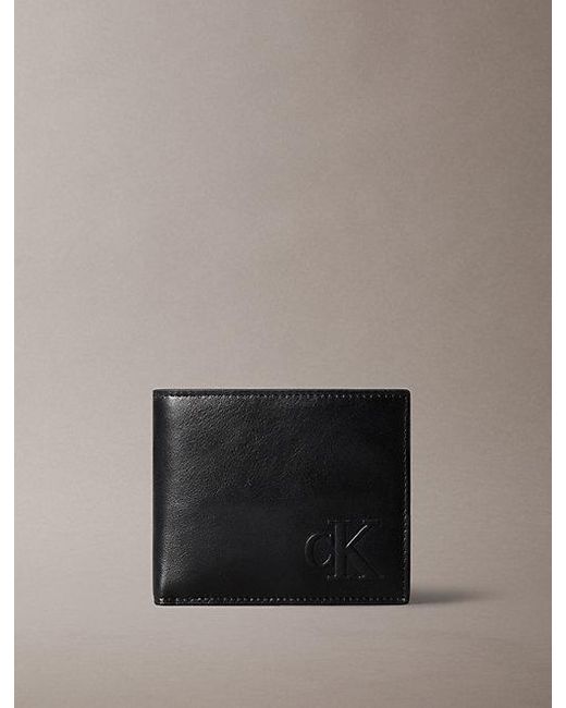 Calvin Klein Leren Billfold Rfid-Portemonnee in het Gray voor heren