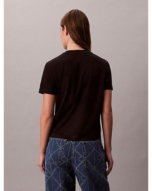Calvin Klein Black Jeans Script Logo Graphic Slim T-Shirt
