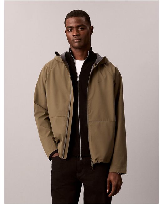 Calvin Klein Natural Tech Shell Hooded Jacket for men