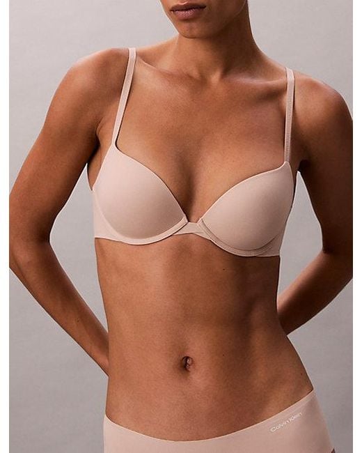 Calvin Klein Brown Push Up Plunge Bra Perfectly Fit