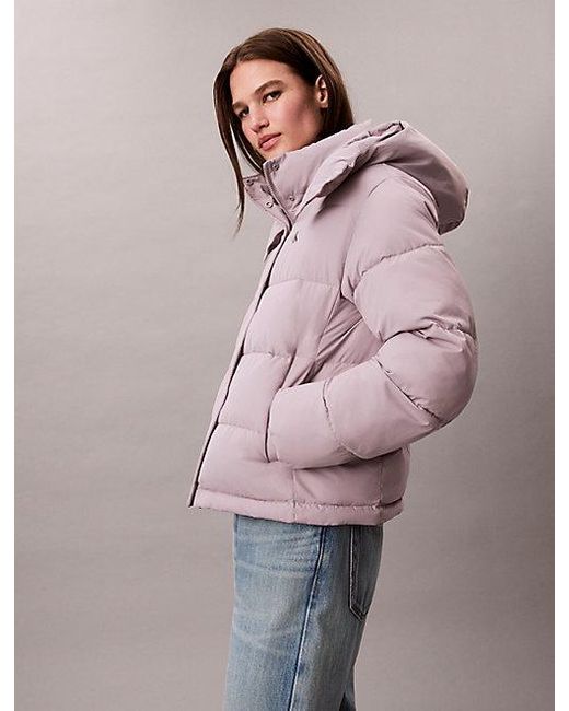 Calvin Klein Multicolor Jeans Monogram Puffer Jacket