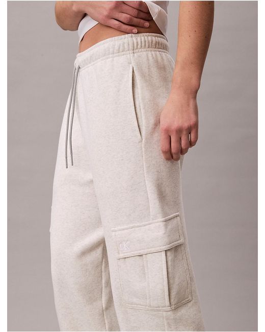 Calvin Klein Multicolor Calvin Klein Monogram Fleece Cargo Joggers