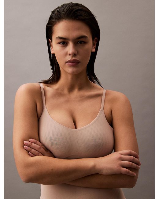 Calvin Klein Multicolor Stay-Put Mesh Bodysuit