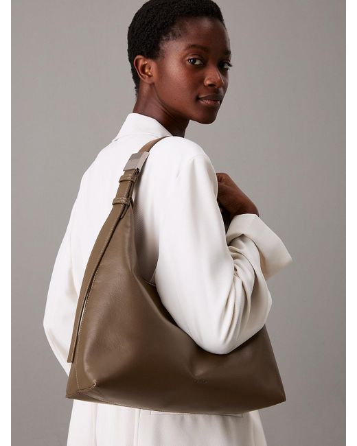 Calvin Klein Gray Hobo Bag
