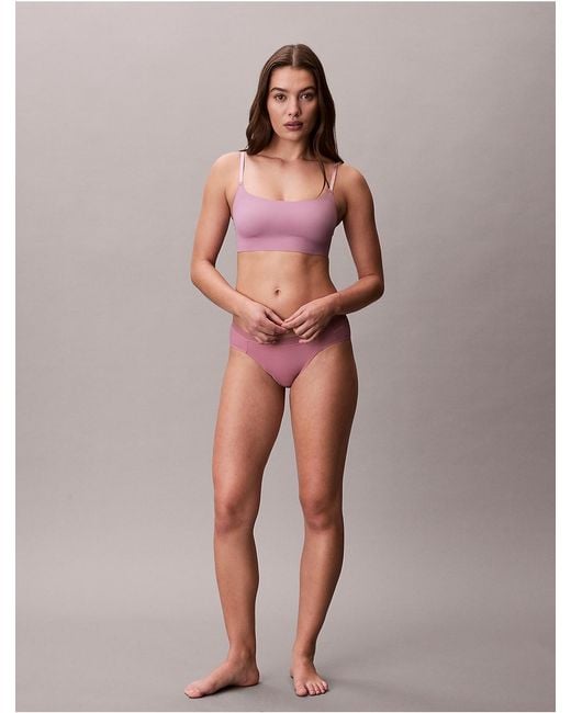 Calvin Klein Pink Invisibles Wirefree Lightly Lined Bralette
