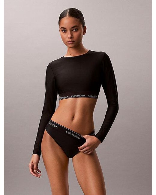Calvin Klein Black Bikini Bottoms Ck Icon