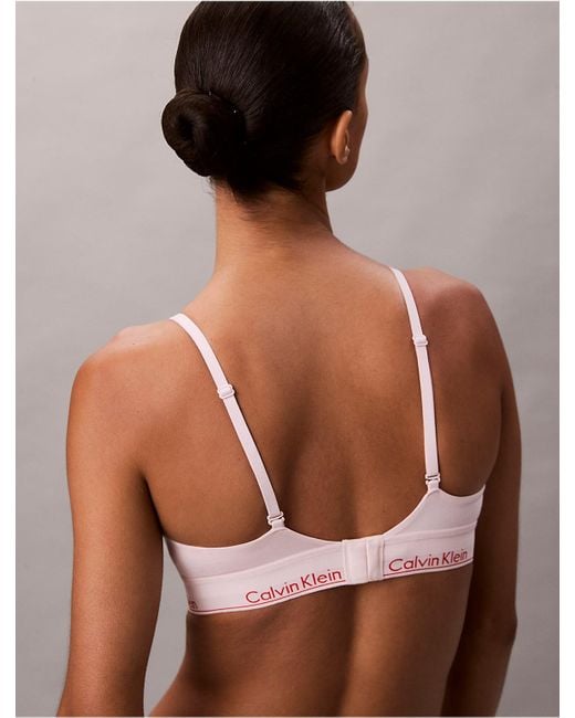 Calvin Klein Natural Lightly Lined Triangle Bralette