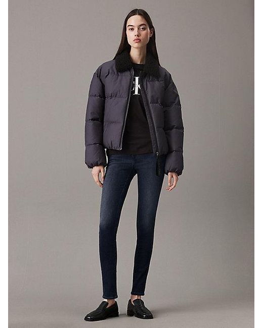 Calvin Klein Blue Jeans High Rise Skinny Jeans