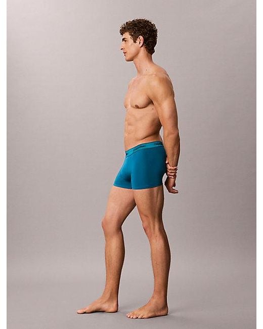 Calvin Klein Blue 3 Pack Trunks for men