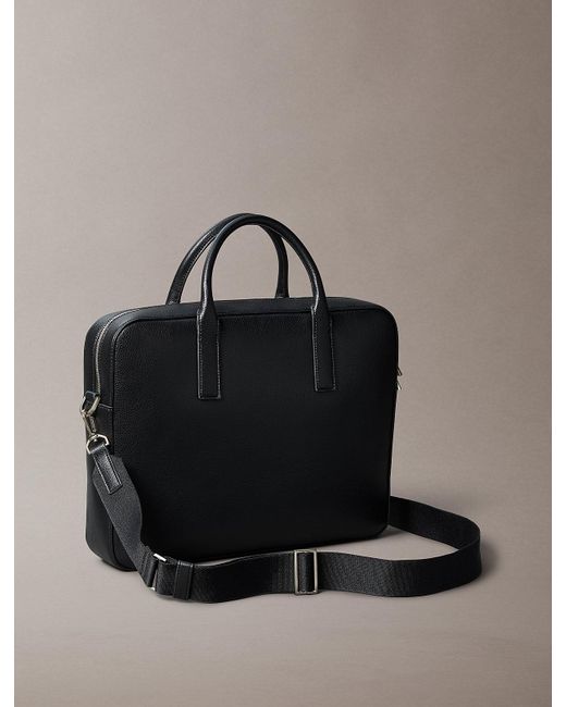 Borsa Portadocumenti Micro Martellata di Calvin Klein in Gray da Uomo