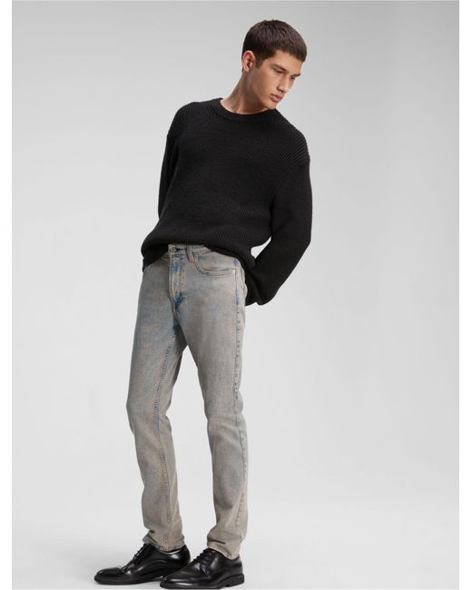 Calvin Klein 90s Slim Jeans in Gray for Men | Lyst