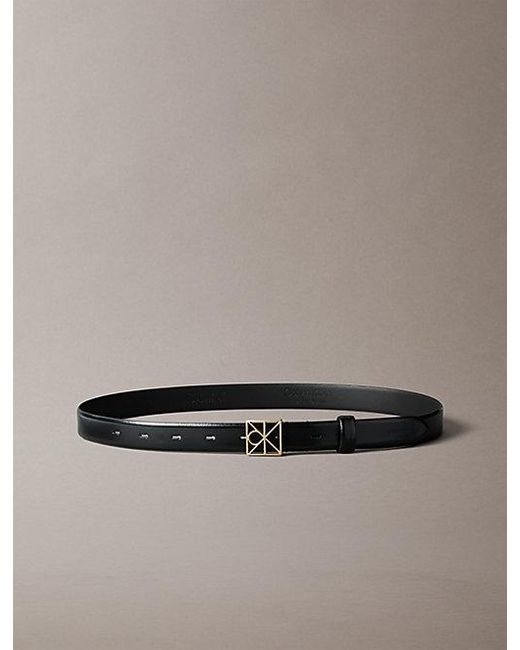 Calvin Klein Multicolor Full Grain Leather Emblem Logo Belt