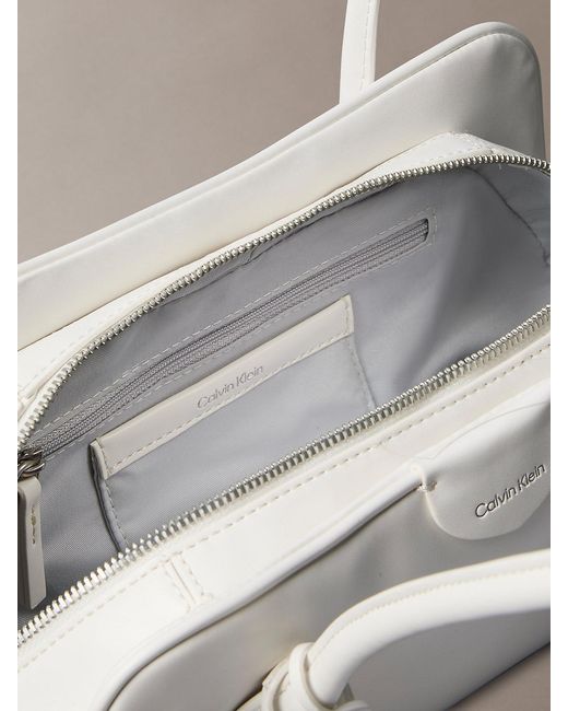 Calvin Klein Natural Emblem Logo Shoulder Bag