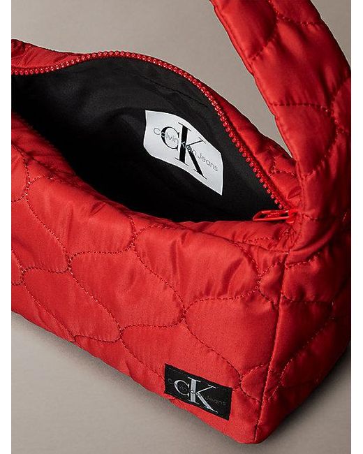 Calvin Klein Red Jeans Shoulder Bag