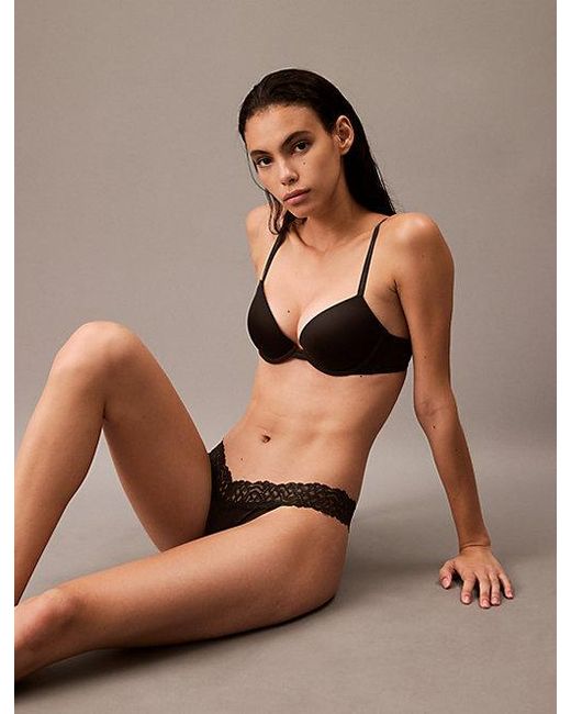 Calvin Klein Brown Attraction Push-up Plunge Bra