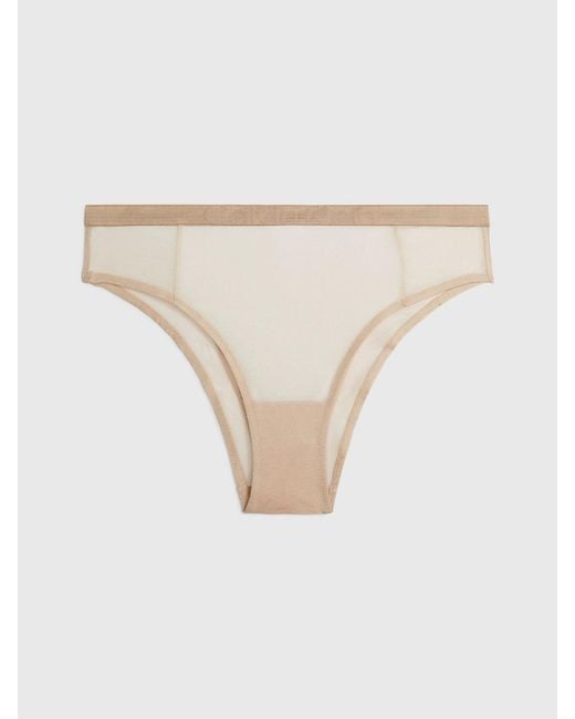 Calvin Klein Underwear HIGH LEG TANGA - Briefs - gold/beige