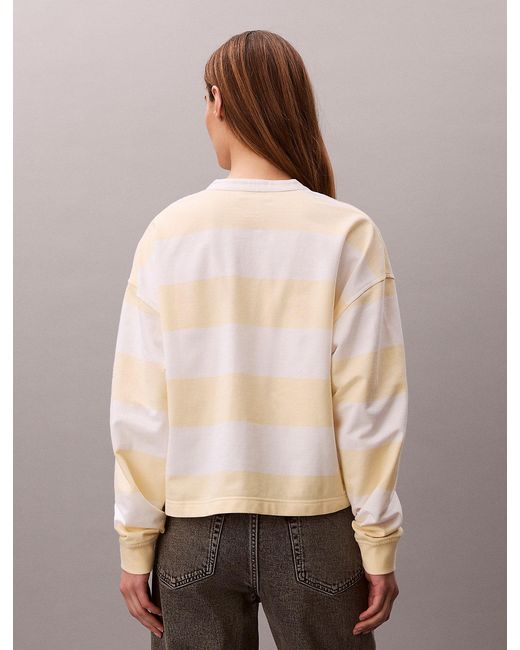 Calvin Klein Multicolor Varsity Stripe Henley Top