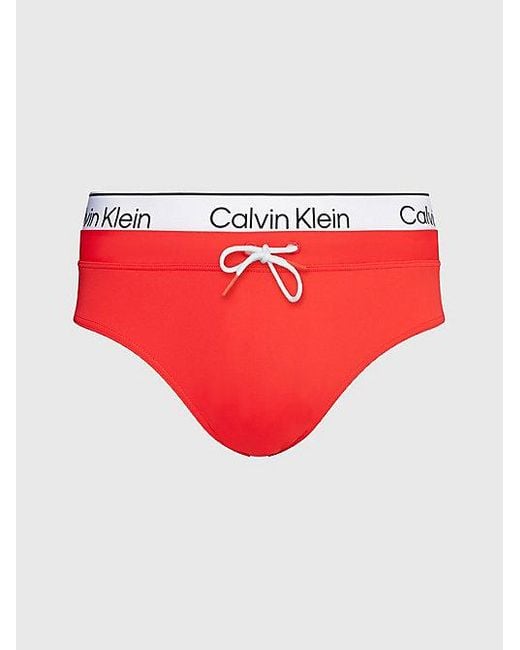 Calvin Klein Zwembroek - Ck Meta Legacy in het Red voor heren