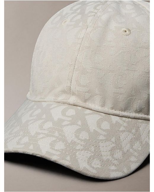 Calvin Klein Natural Allover Monogram Baseball Cap for men