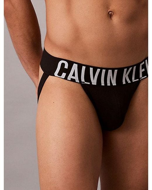 Calvin Klein Metallic 3 Pack Jock Straps Intense Power Cotton for men