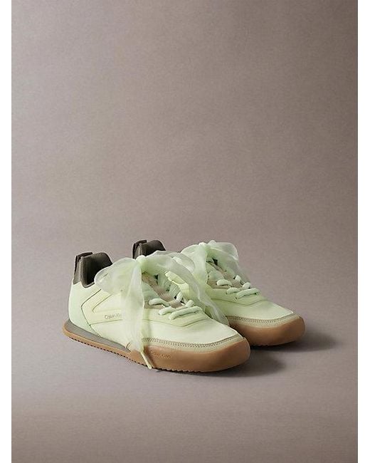 Calvin Klein Metallic Ck Kayla Organza Runner Trainers