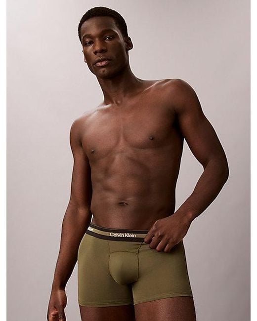 Calvin Klein Multicolor 3 Pack Trunks Icon Active Mesh for men