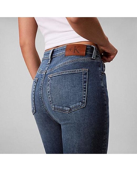 Calvin Klein Blue Jeans High Rise Skinny Jeans