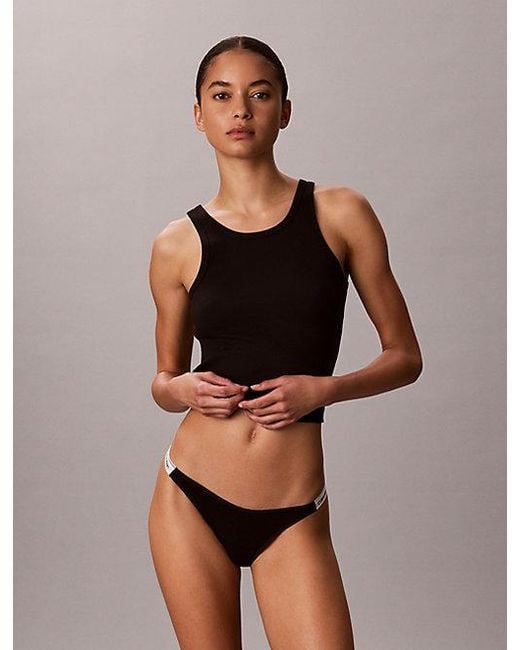 Calvin Klein Gray 3 Pack Dipped Thongs Icon Logo