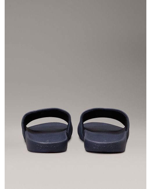 Calvin Klein Gray Logo Sliders for men